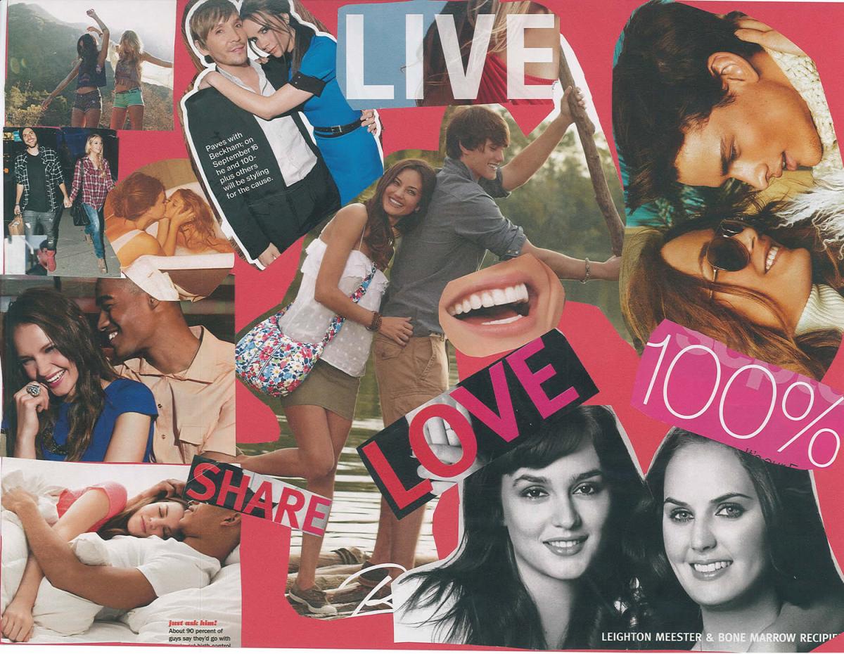 dating violence, healthy relationship collage